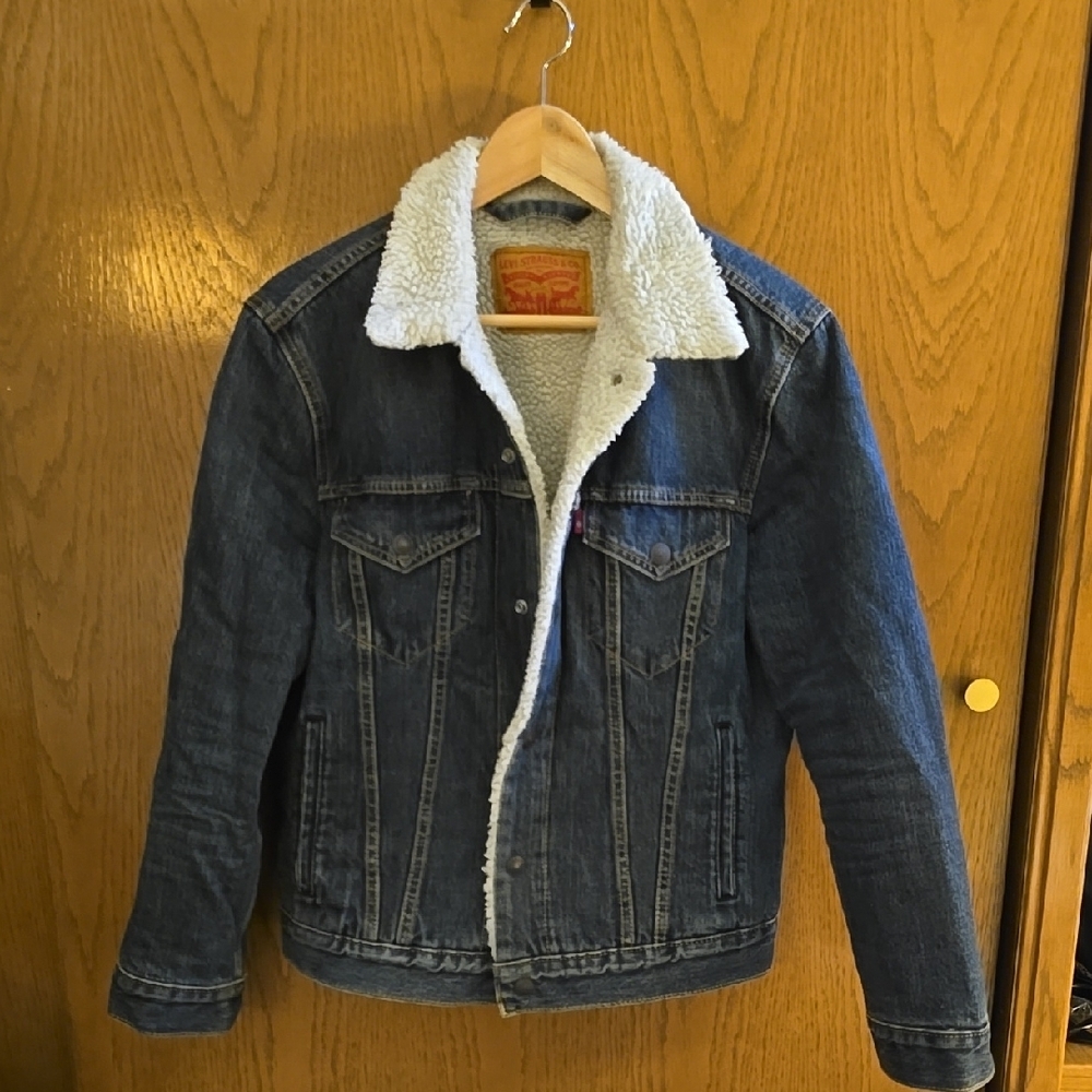 Levi's Denim Sherpa-Lined Mens Jacket